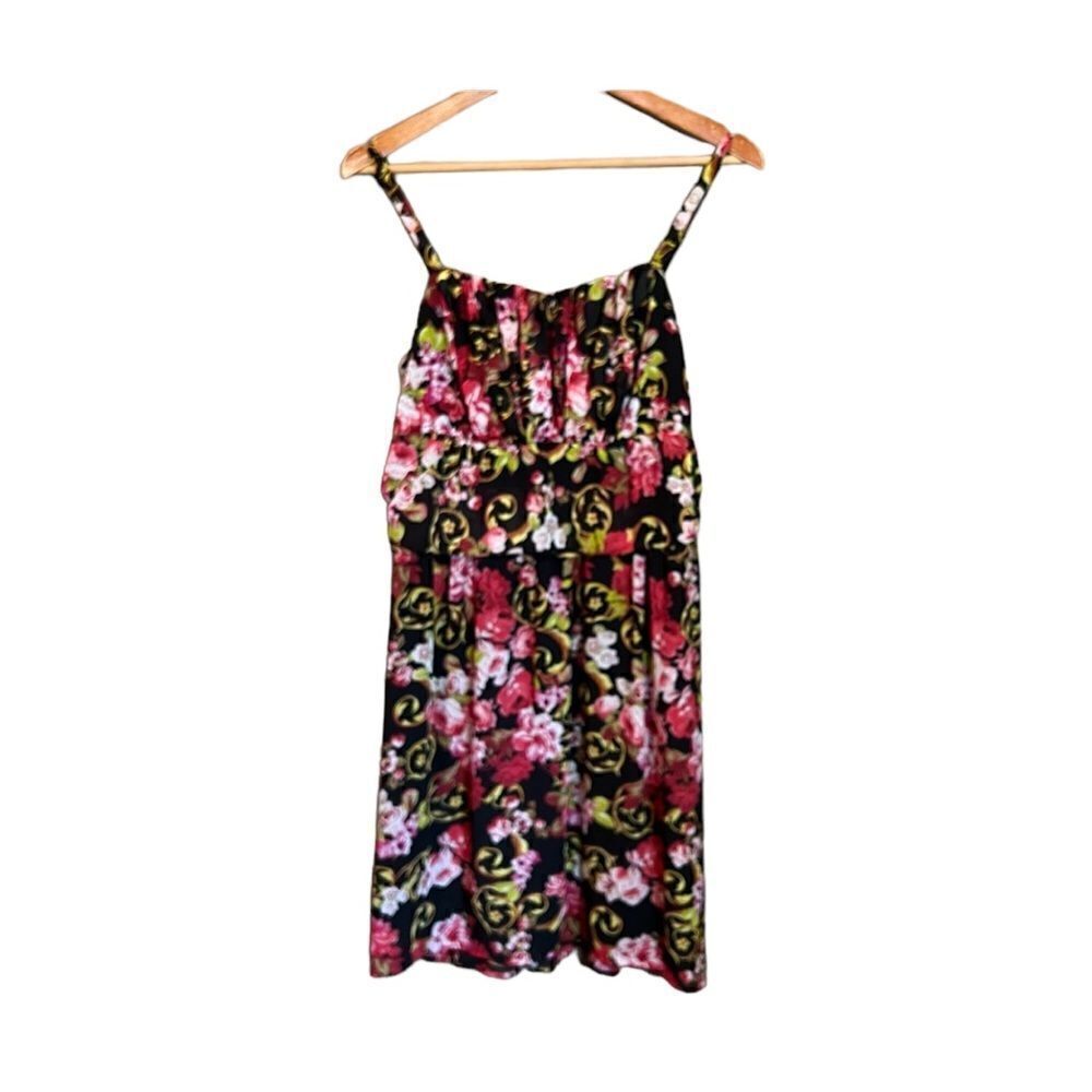 Torrid floral patterned dress. Adjustable straps and lined